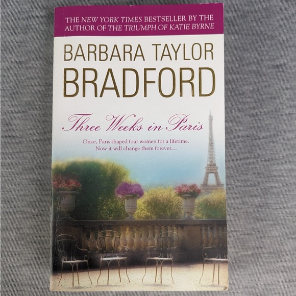 Barbara Taylor Bradford: Three Weeks in Paris (Paperback) - Picture 1 of 5